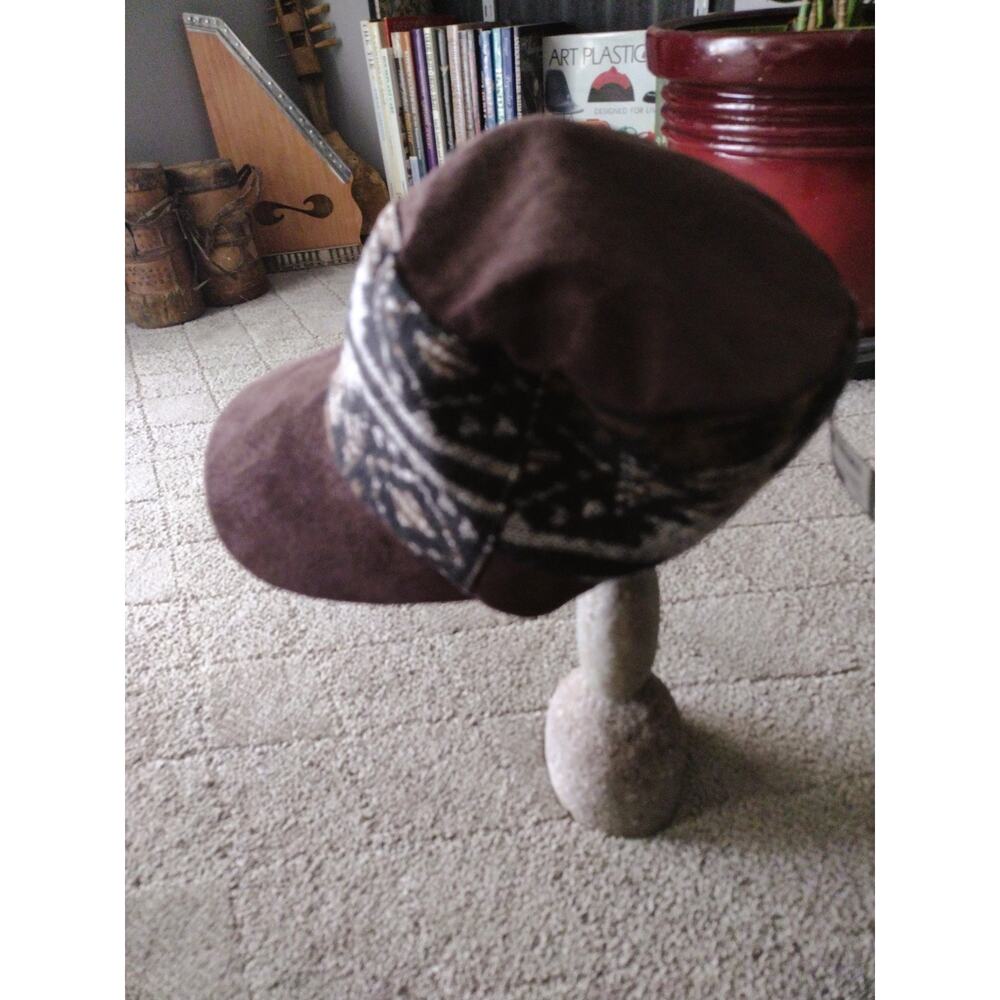 NWT Scala Multi-color Blanket Wool Cadet Cap Hat - Picture 3 of 14